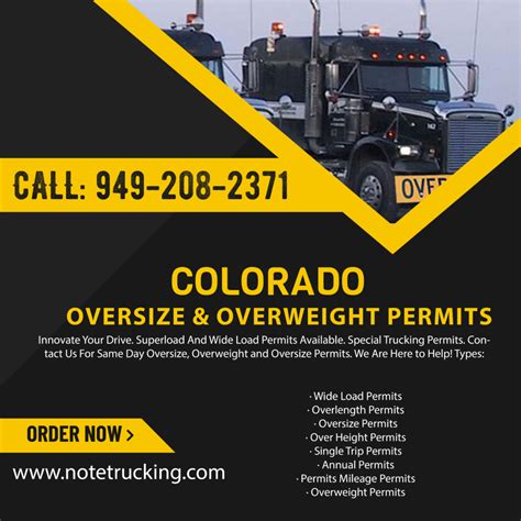 colorado overweight oversize permits.